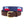 Republican needlepoint belt with a navy blue background showing a repeating pattern of evenly spaced republican elephant logos.  Belt has a brass buckle and full grain leather backing and strap.